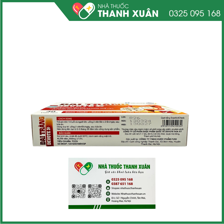 Đại tràng Devote - Hỗ trợ tăng cường tiêu hóa